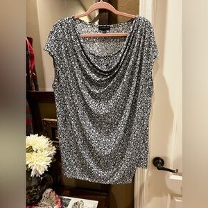 Lane Bryant Cowlneck Short Sleeve Top